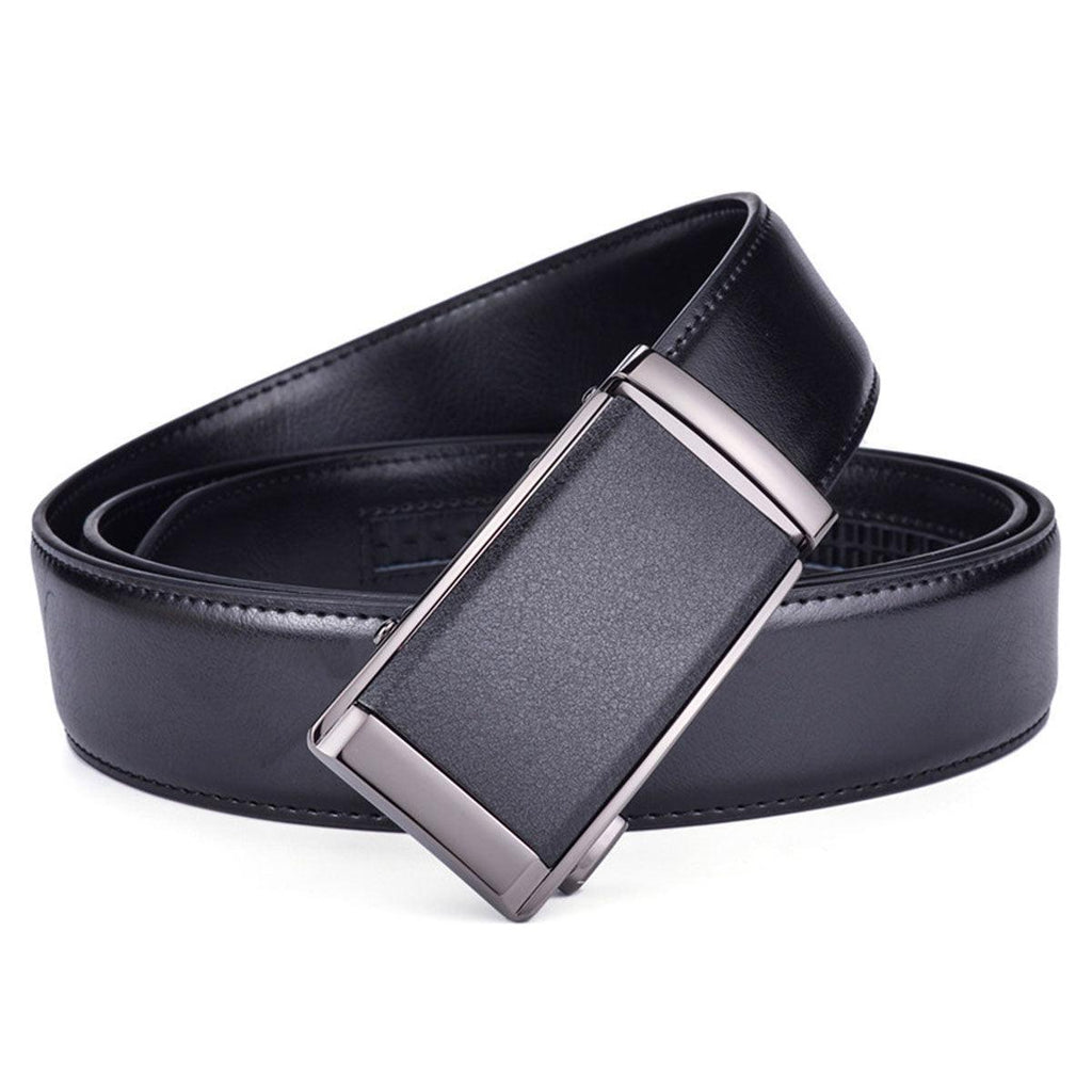 Black Suit Leather Belt For Men, Carlo Model – photo 3