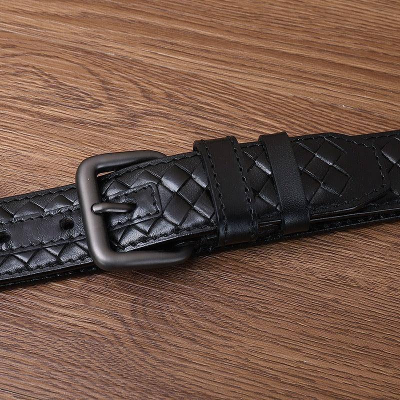 Casual Braided Leather Belt, Anatol Model For Men – photo 10