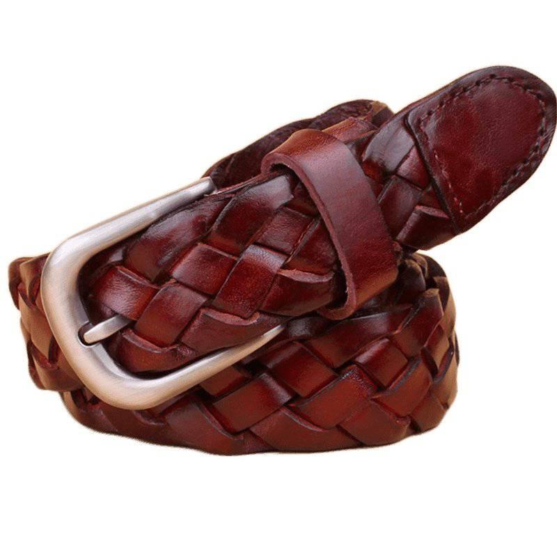 Designer Braided Leather Belt For Men, Masui Model – photo 6