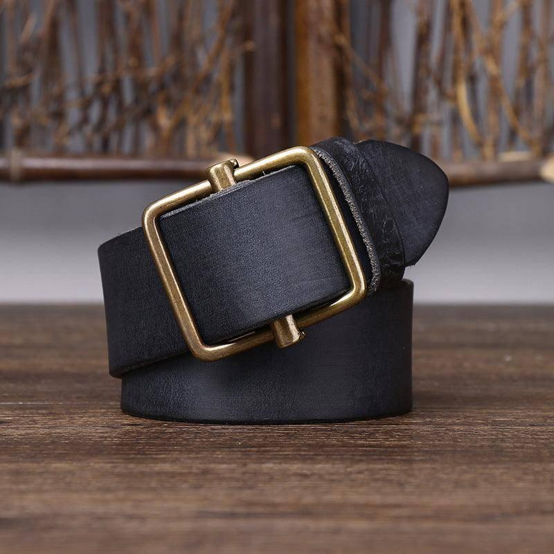 Elegant Leather Belt For Men, Strumiana Model – photo 2