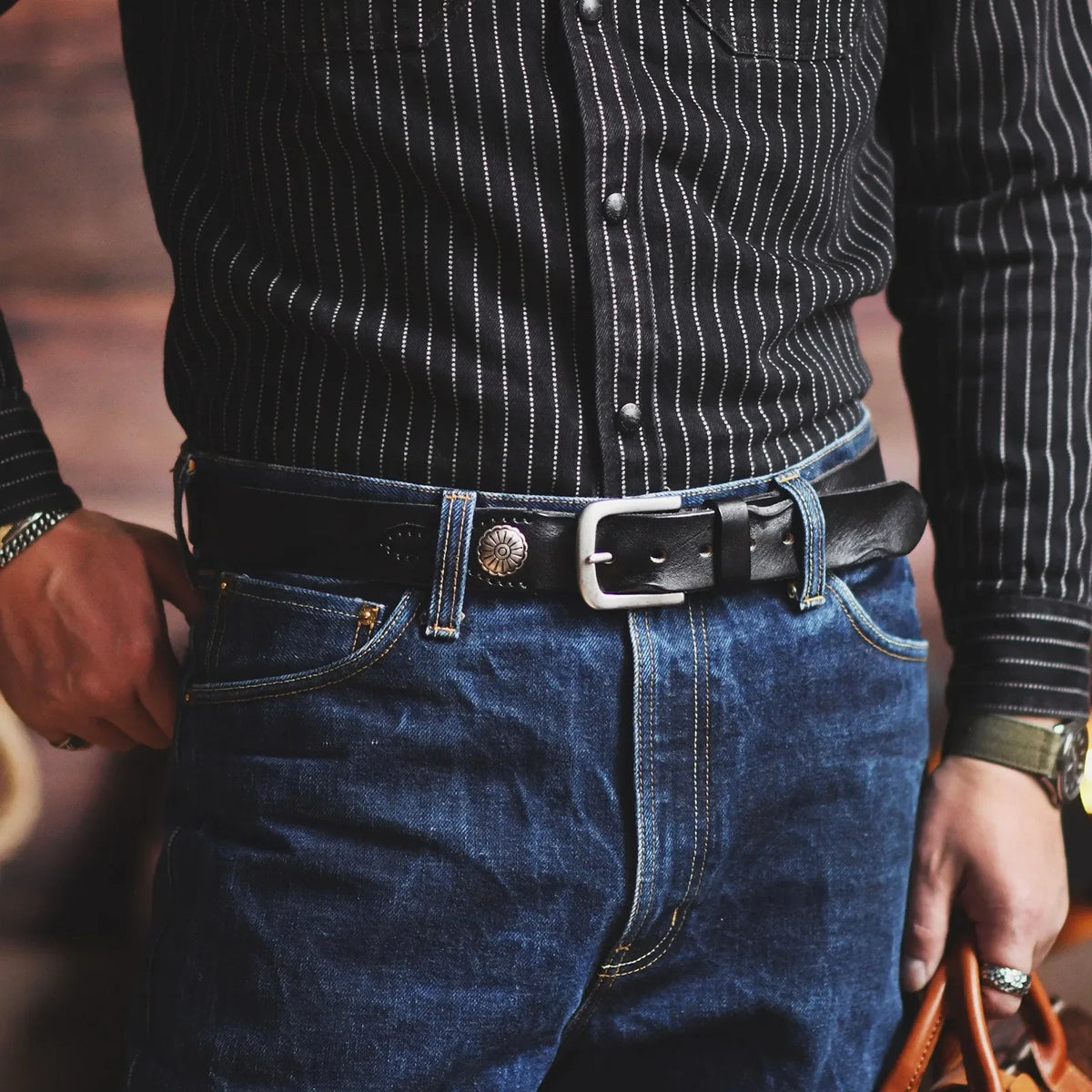 Handcrafted Leather Western Belt – photo 6