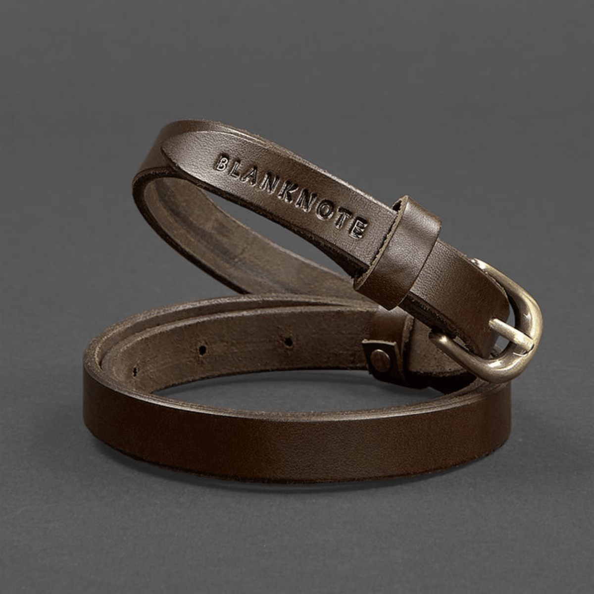 Handmade High Quality Narrow Leather Belt | Elmont