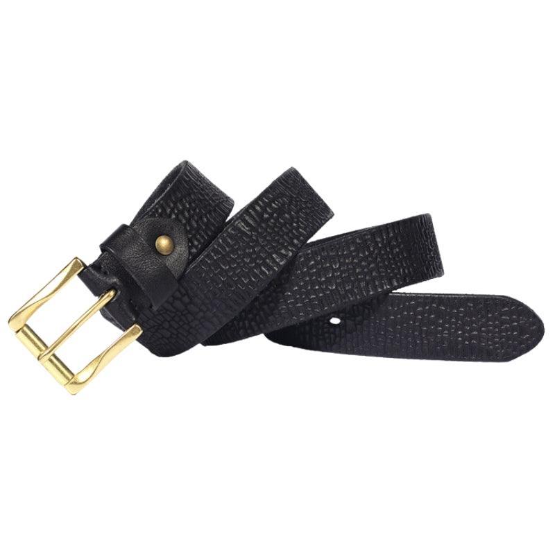 High-Quality Grained Leather Belt For Men – photo 3