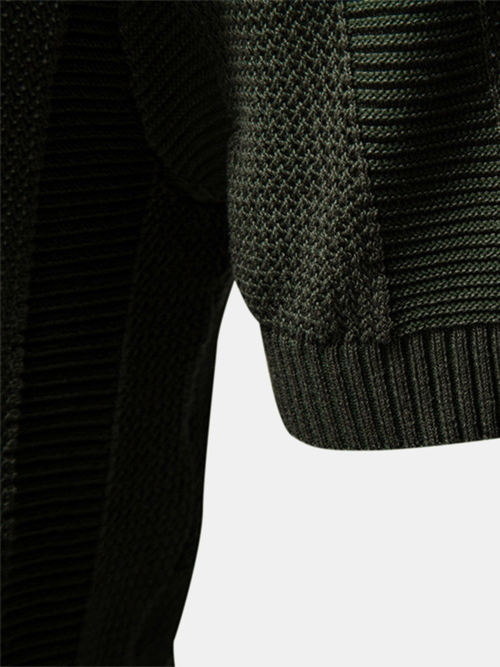 Striped Hollow Knit V-Neck Polo – photo 7