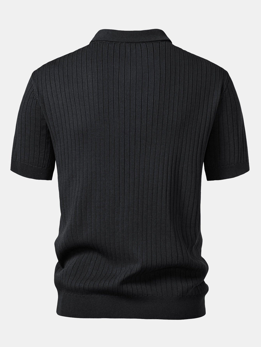 Striped V-Neck Knit Polo – photo 8
