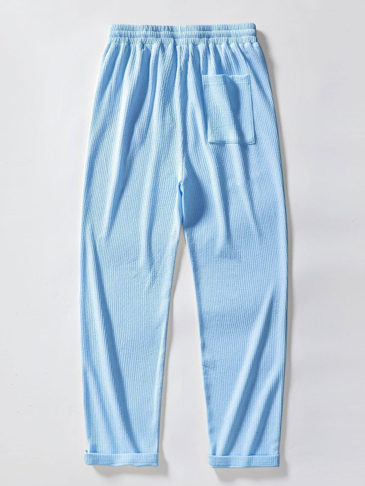 Textured V-Neck Polo & Trousers Set – photo 17