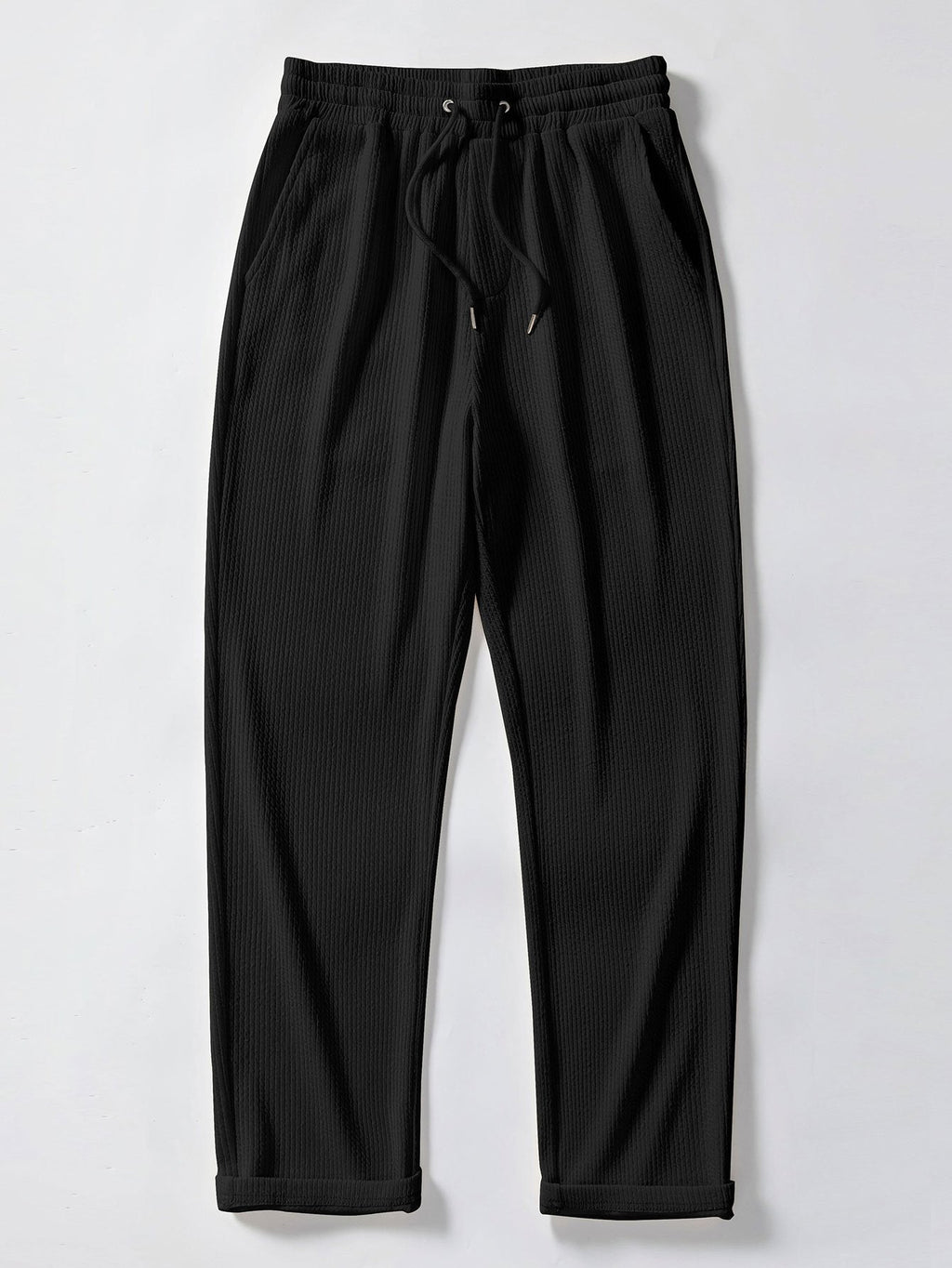 Textured V-Neck Polo & Trousers Set – photo 20