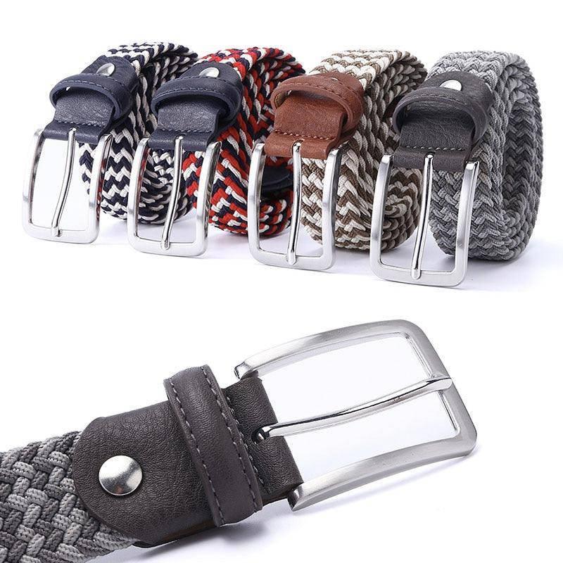 Vintage Elastic Braided Belt For Men, Zviadi Model – photo 7